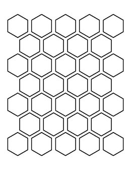 Winckelmans Hexagon Bleu porphyre 508 50 x 50 x 5 (op net)