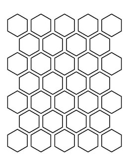 Winckelmans Hexagon Ontario, 50 x 50 x 5 (op net)