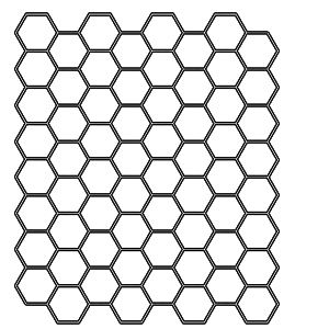 Winckelmans Hexagon Vieux Rose, 25 x 25 x 3,8 (op net)