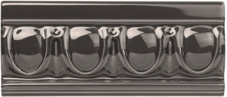 Charcoal Grey Egg &amp; Dart, 152 x 65