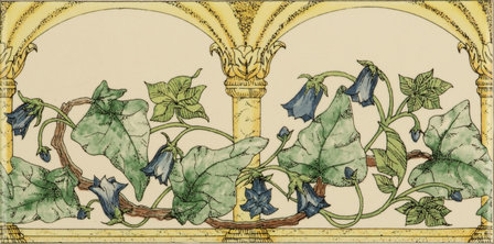 Arch and Ivy, Blue , 152 x 76 x 7
