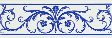 Royal Blue Acanthus, 152 x 50 x 7