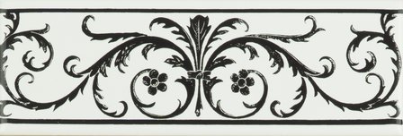 Jet Black Acanthus, 152 x 50 x 7