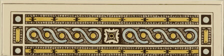 Symmetrical Classical quarter tile on Country White , 152 x 38 x 7