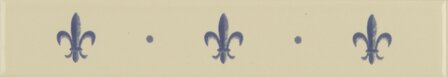 Fleur De Lis Royal Blue, 152 x 25 x 7