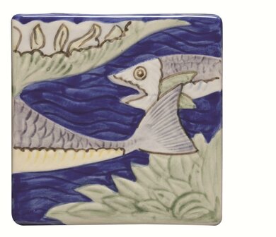 Fish Frieze-1 Multi colour 105 x 105