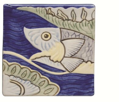 Fish Frieze-1 Multi colour 105 x 105