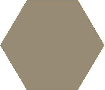 Winckelmans Hexagon Taupe, 50 x 50 x 5 (op net)