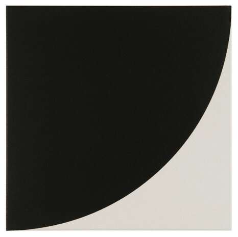 Tao 1 Black on Dover White , 151 x 151 x 9