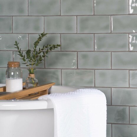 Mint  Brick Tile 200 x 100 x 10