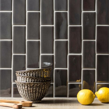 Grey Half Tile, 127 x 63 x 10