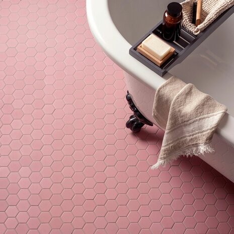 Slip Resistant Pink Hexagon, 320 x 280 x 6