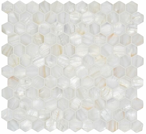 Original Style White Pearl Hexagon