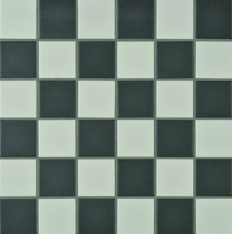 Porcelain Black & White Square, 302 x 302 x 6
