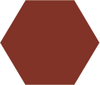 Winckelmans Hexagon Rouge, 25 x 25 x 9 (op net)