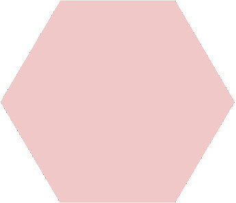 Winckelmans Hexagon Rose, 25 x 25 x 9 (op net)
