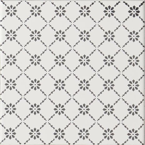 Floral Trellis Grey , 152x152x7