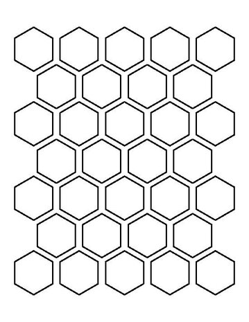 Winckelmans Hexagon Rose, 50 x 50 x 5 (op net)