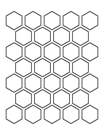Winckelmans Hexagon Taupe, 50 x 50 x 5 (op net)