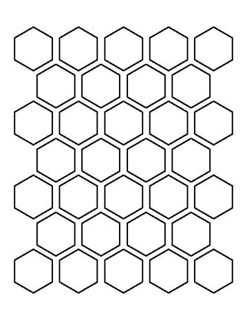 Winckelmans Hexagon Bleu, 50 x 50 x 5 (op net)
