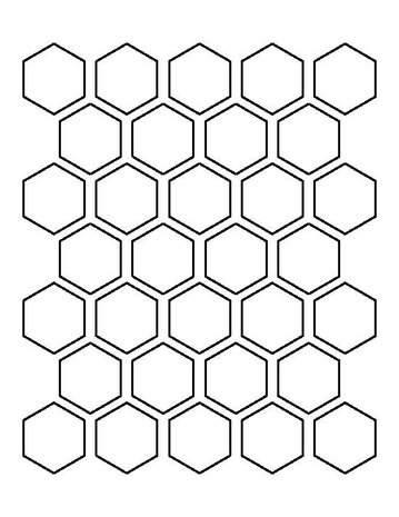 Winckelmans Hexagon Bleu Nuit, 50 x 50 x 5 (op net)