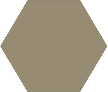 Winckelmans Hexagon Taupe, 25 x 25 x 9 (op net)