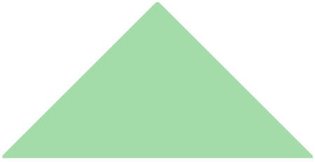 Triangle 73 x 52 x 52 (Spring Green)