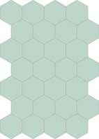 Bisazza cementtegel Hexagon Cilestrino E 200 x 230