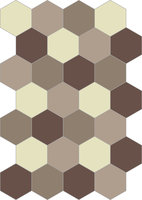 Bisazza cementtegel Hexagon Autunno E 200 x 230