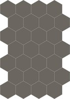 Bisazza cementtegel Hexagon Fango E 200 x 230