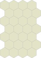 Bisazza cementtegel Hexagon Latte E 200 x 230