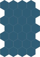 Bisazza cementtegel Hexagon Mare E 200 x 230