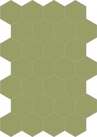 Bisazza cementtegel Hexagon Pistacchio E 200 x 230