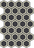 Bisazza cementtegel Hexagon Honey Nero 200 x 230