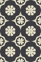 Bisazza cementtegel Square Twiggy Nero 200 x 200