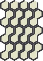 Bisazza cementtegel Hexagon In the sky 10 200 x 230