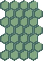 Bisazza cementtegel Hexagon Lucy 14 200 x 230