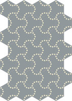 Bisazza cementtegel Hexagon Lunas Bilbao A 200 x 230