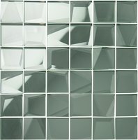 Silver 50mm Facet Mosaic, 310 x 310 x 5