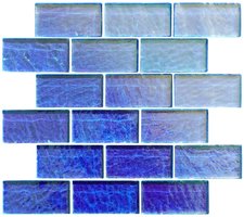 Blue Gloss Mosaic, 315 x 305 x 8