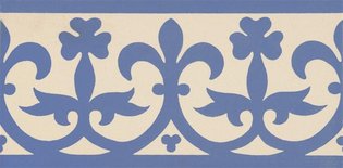 Elgin 151 x 75 (Border, Blue on White)