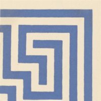 Greek Key 53 x 53 (Corner, Blue on White)