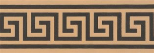 Greek Key 151 x 53 (Border, Black on Buff)