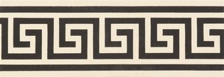 Greek Key 151 x 53 (Border, Black on White)