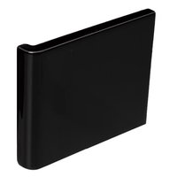 Jet Black Wrapping Piece External Corner, 90 x 75