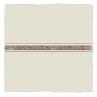 Linen Border Sepia on Palomino, 130 x 130 x 10