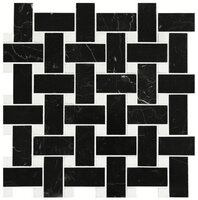 Basketweave (black with white dot), 290 x 290 x 8