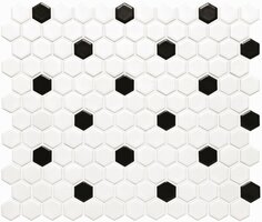 Black and White Honeycomb, 297 x 257 x 6