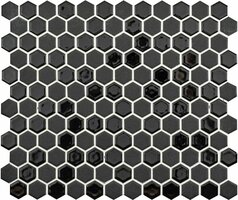 Mini Black Mixed Hexagon , 304 x 260 x 5