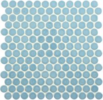 Mini Light Blue Penny Round, 310 x 316 x 8